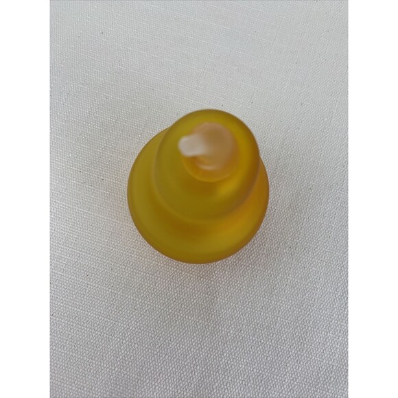 Pilgrim Glass Pear Paperweight Handblown Golden Amberina Vintage - Small Damage - Picture 7 of 11